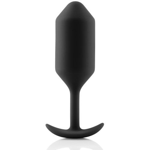 b-Vibe Weighted Snug Plug 3 - 180 g in Black for Ultimate Pleasure