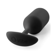 b-Vibe Weighted Snug Plug 3 - 180 g in Black for Ultimate Pleasure