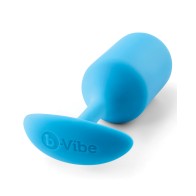 b-Vibe Weighted Snug Plug 3 180g Teal Anal Plug