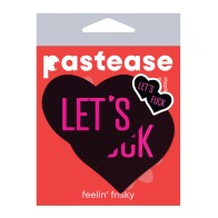 Pastease Premium Let's Fuck Hearts Black