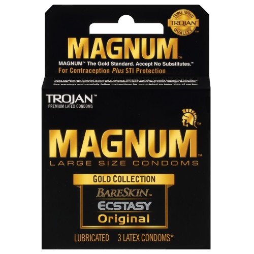 Trojan Magnum Gold Collection - Box of 3