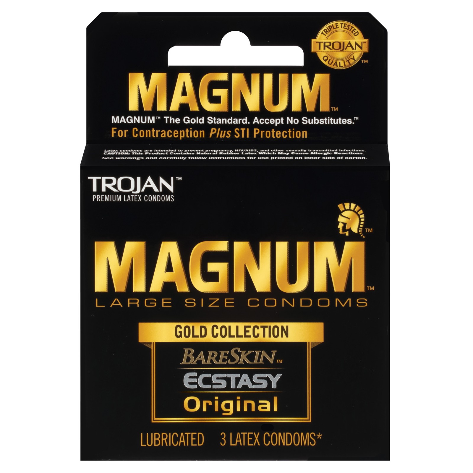 Trojan Magnum Gold Collection - Box of 3