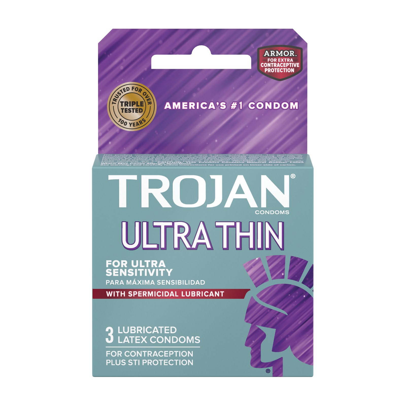 Trojan Ultra Thin Armor Spermicidal Condoms