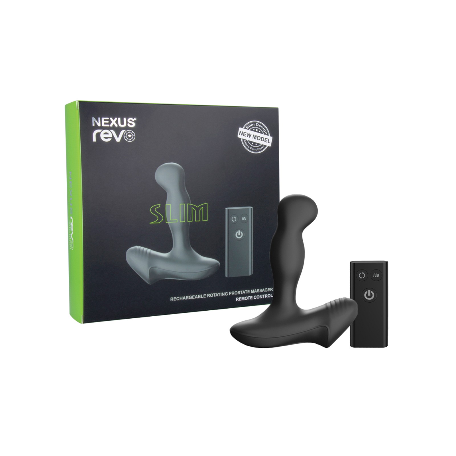 Masajeador Rotatorio Prostate Nexus Revo Slim Negro