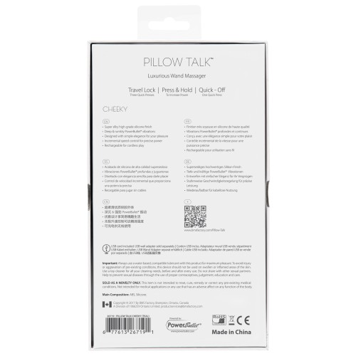 Pillow Talk Cheeky Wand Rosa Masajeador de Lujo