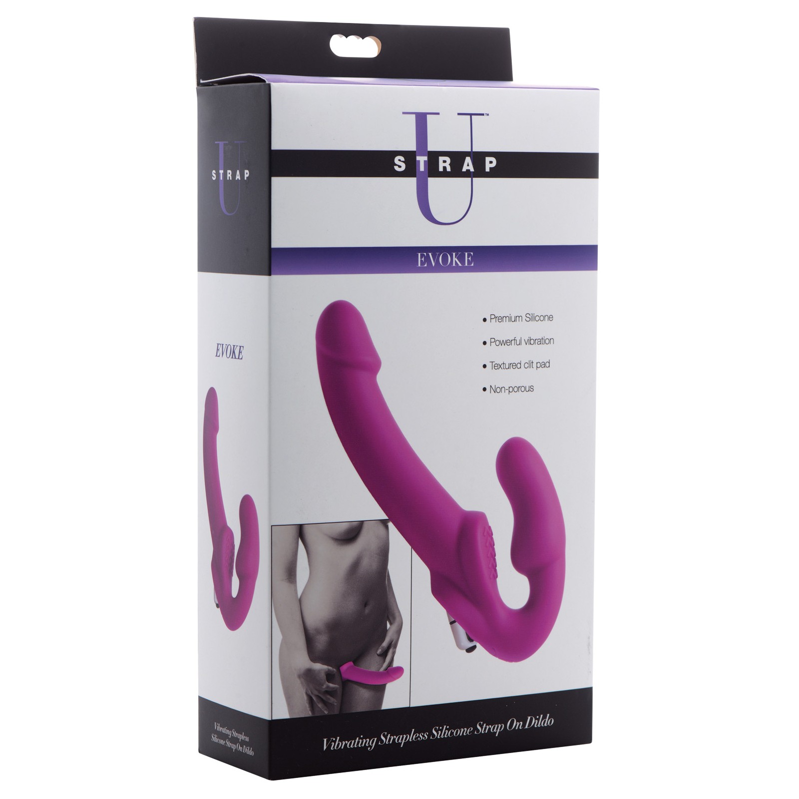 Dildo Vibrador Strapless de Silicona Strap U