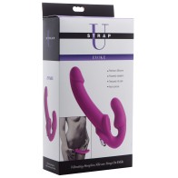 Dildo Vibrador Strapless de Silicona Strap U