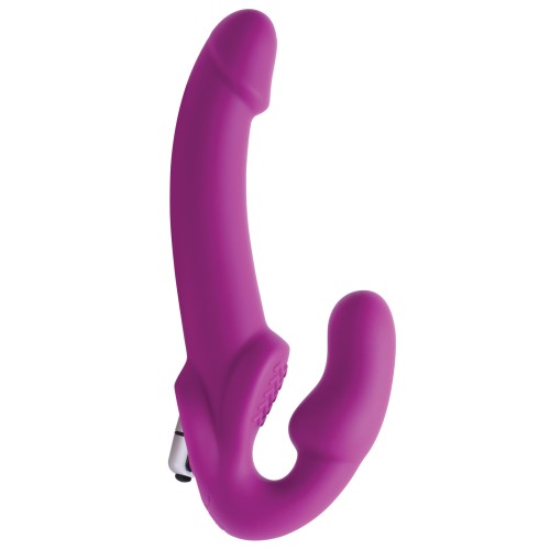 Dildo Vibrador Strapless de Silicona Strap U