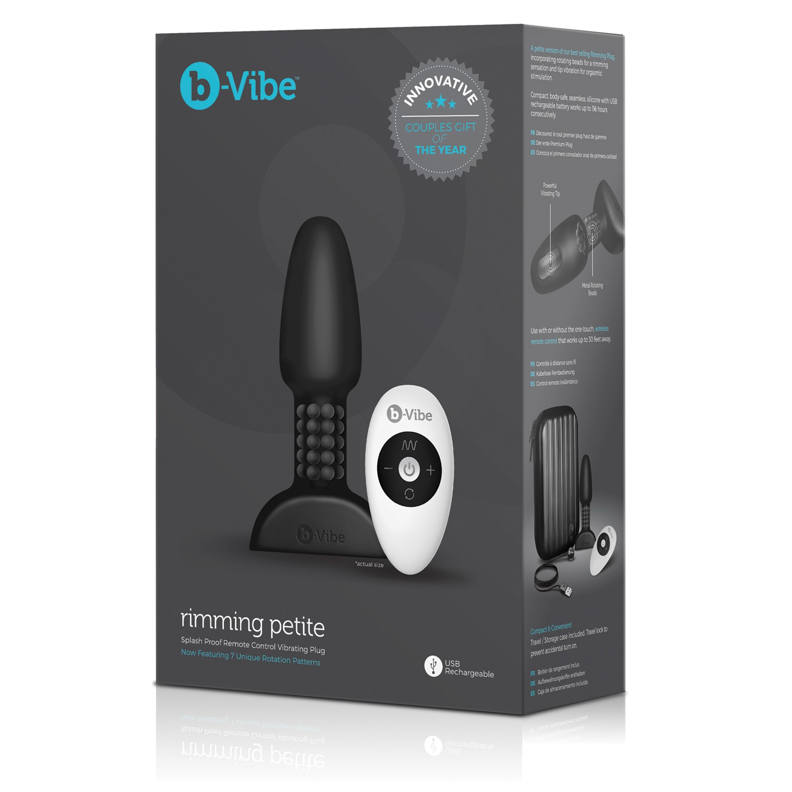 Plug Rimming Petite de b-Vibe en Negro