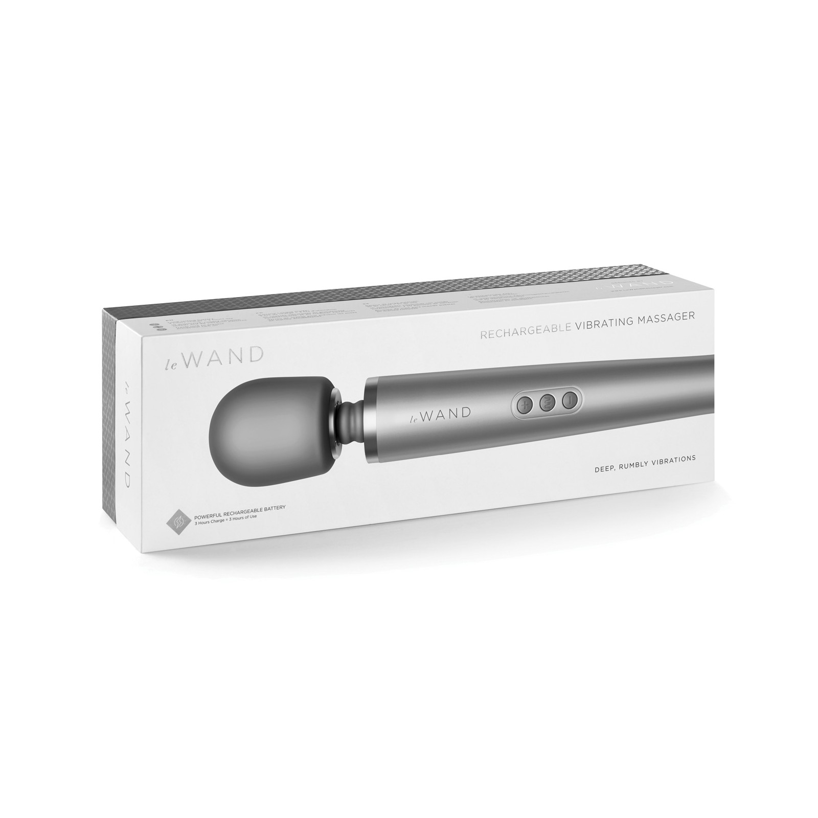 Le Wand Rechargeable Vibrating Massager - Grey | Ultimate Sensation