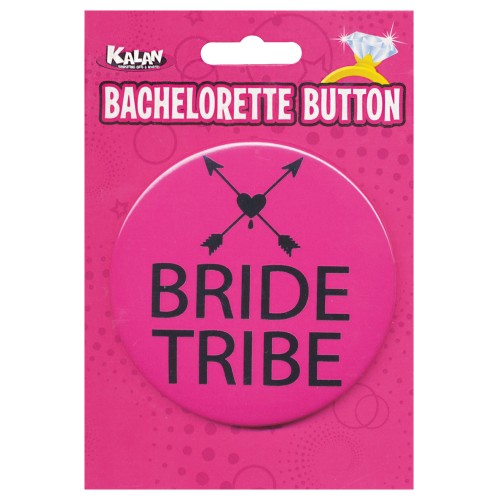 Botón Hot Pink Bride Tribe