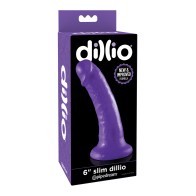 Dillio 6 Inch Slim Purple Dildo - Perfect for Beginners