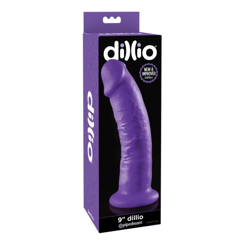 Dillio 9-Inch Realistic Dildo in Purple