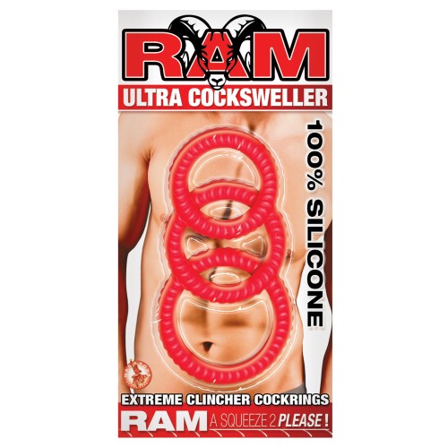 RAM Ultra Cocksweller Cockring Set for Enhanced Pleasure