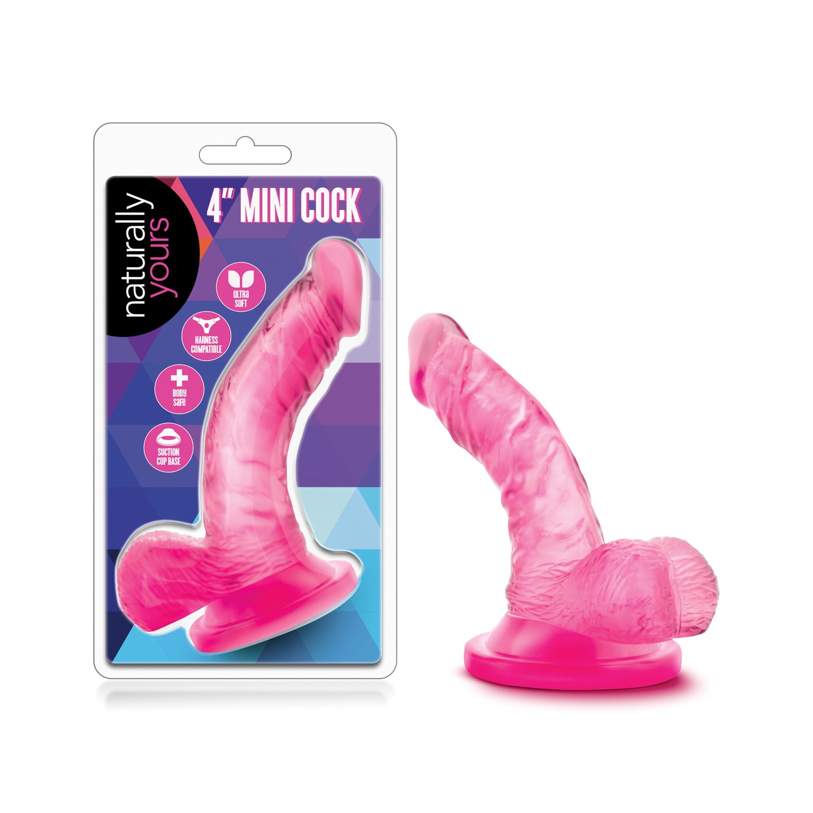 Blush Naturally Yours 4 Inch Mini Cock Pink