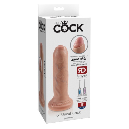 King Cock 6 Inch Uncut Dildo Flesh Realistic