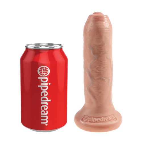 Dildo King Cock 6 Pulgadas Sin Circuncidar Carne Realista