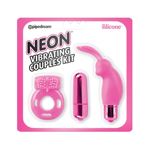 Kit de Parejas Vibrante Neon Luv Touch Rosa