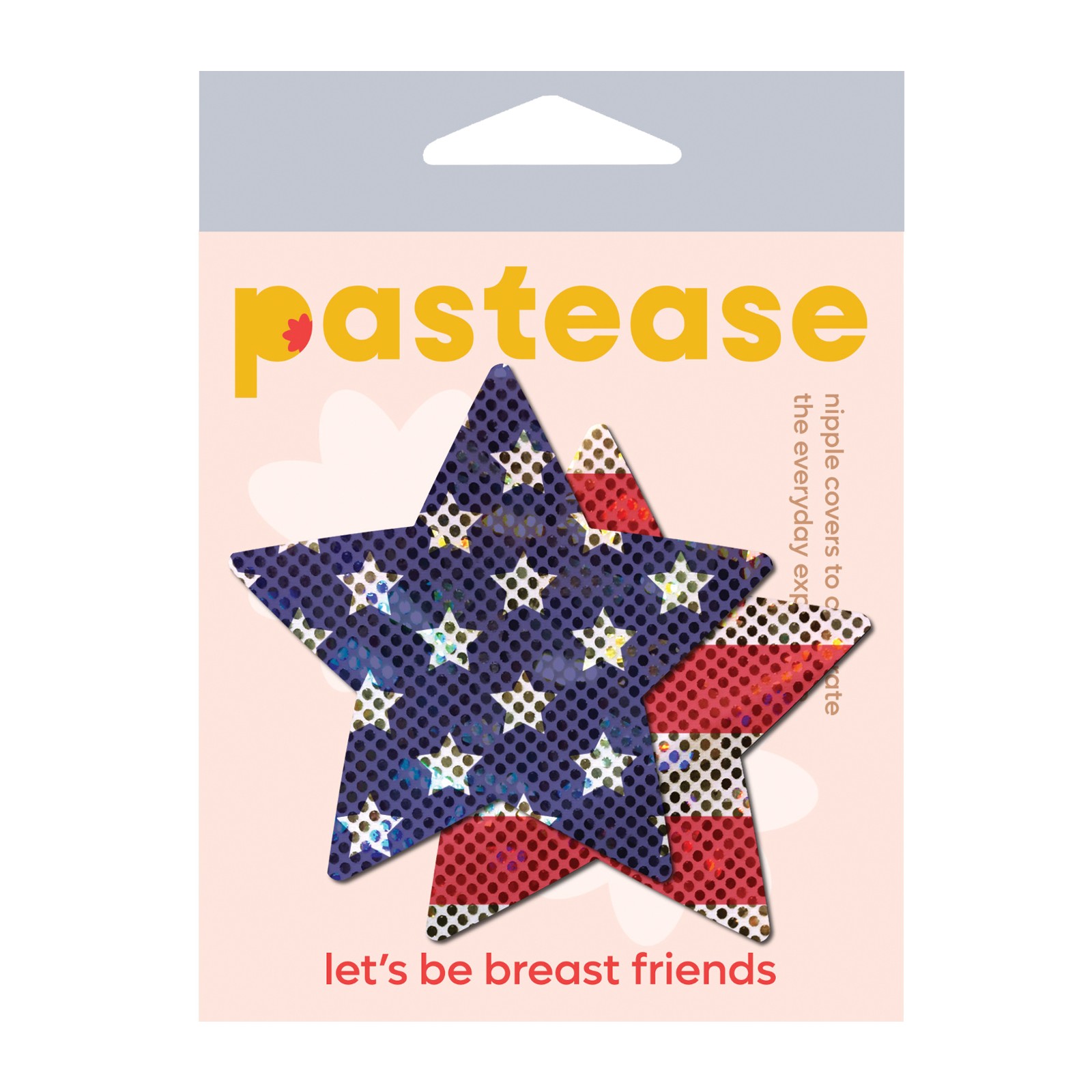 Pastease Premium Glitter Patriotic Star Red/Blue