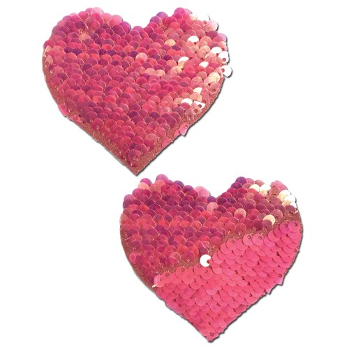 Pastease Color Changing Sequin Heart Pink