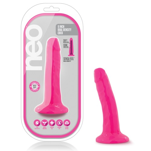 Blush Neo 5.5" Dual Density Cock - Neon Pink