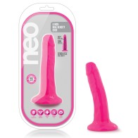 Dildo Blush Neo de 5.5" de Densidad Dual - Rosa Neón