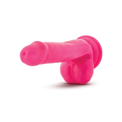 Blush Neo 6 Inch Dual Density Dildo Neon Pink