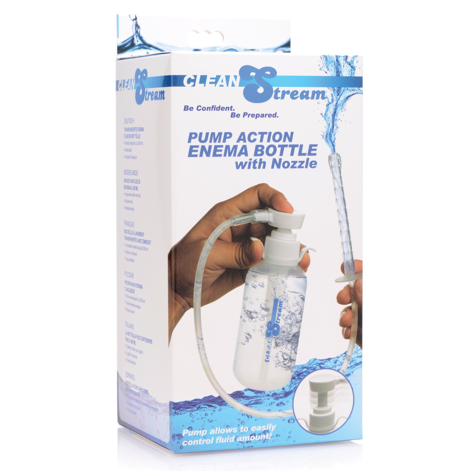 Botella Enema Cleanstream con Bomba y Boquilla