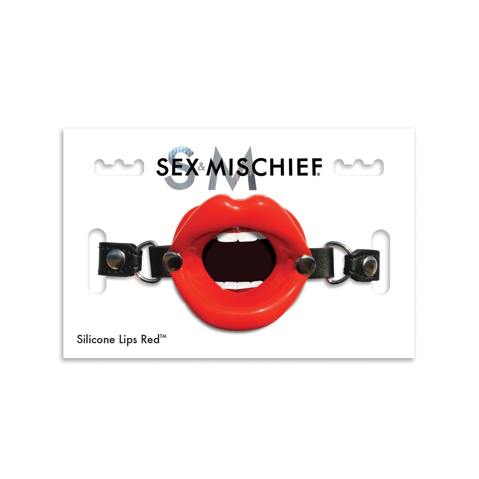 Sex & Mischief Silicone Lips Gag - Red