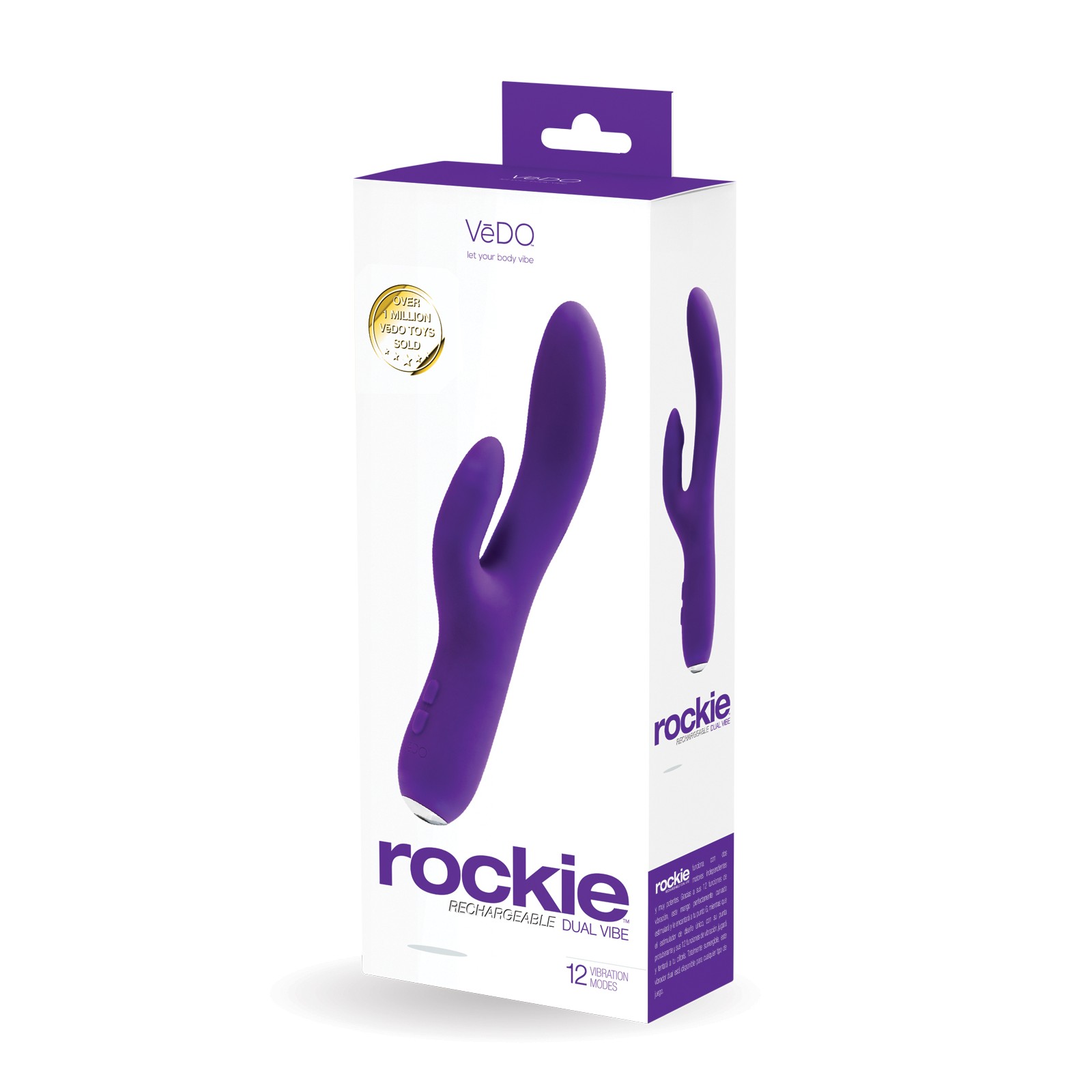 VeDO Rockie Vibrador Dual Recargable Índigo