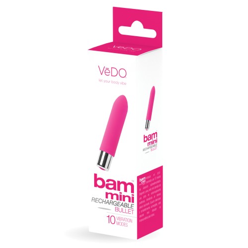 VeDO Bam Mini Bullet Vibe in Foxy Pink