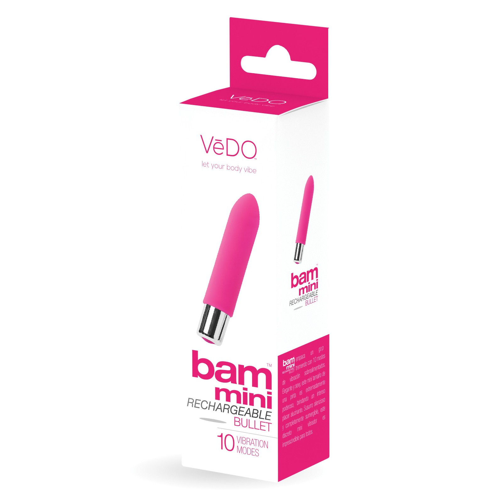 VeDO Bam Mini Bullet Vibe in Foxy Pink