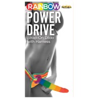 Rainbow 7 Inch Strap-On Dildo