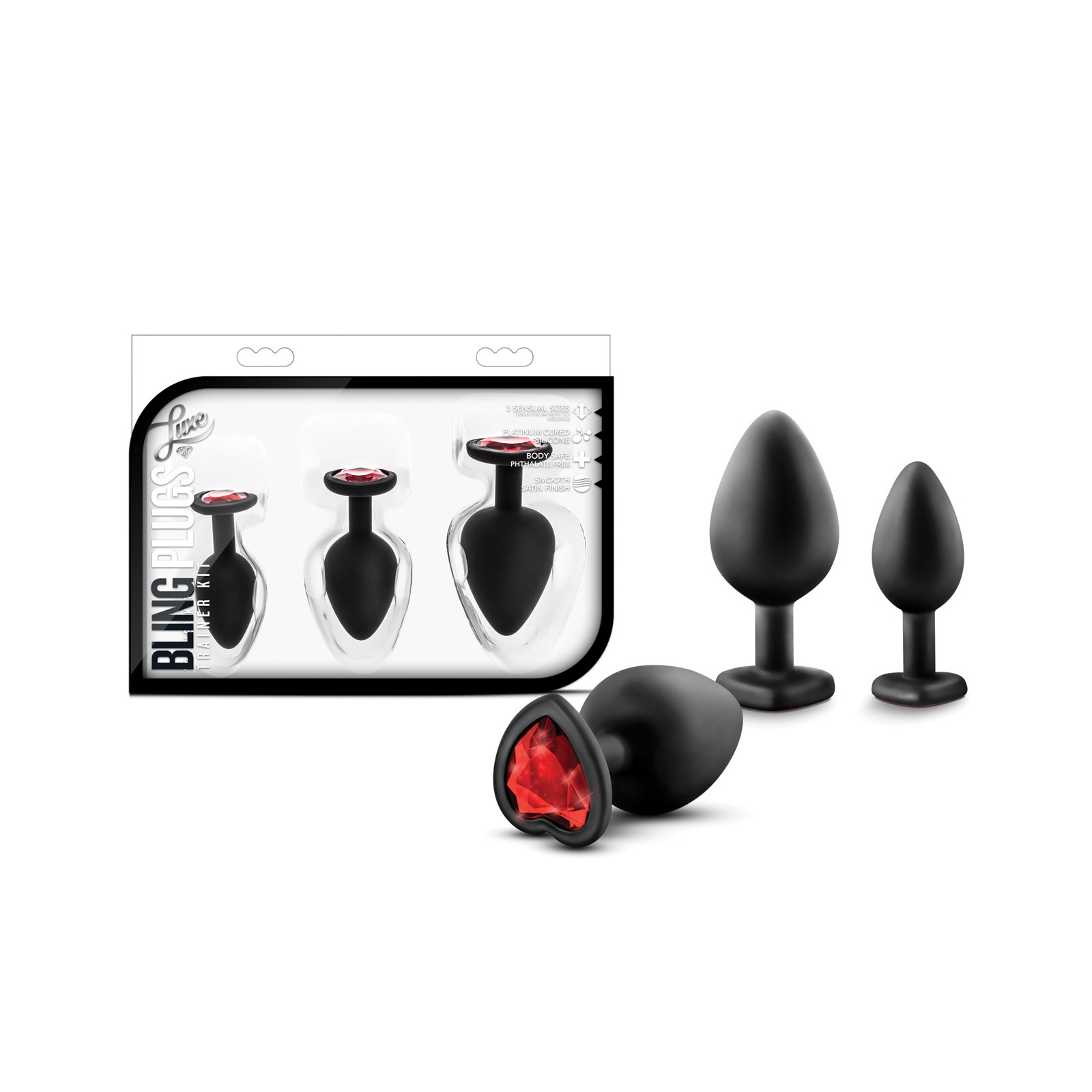 Blush Luxe Bling Plugs Training Kit Black