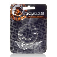 Oxballs Atomic Jock 6-Pack Shaped Cockring - Clear