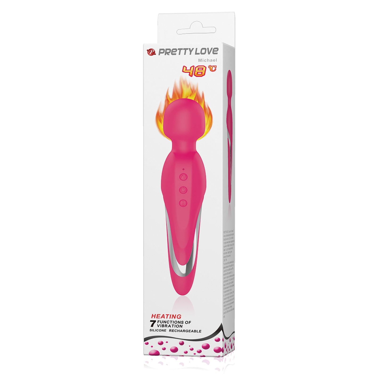 Pretty Love Michael Heating Body Wand Pink