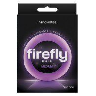 Firefly Halo Purple Medium Cockring - Glow in the Dark Fun