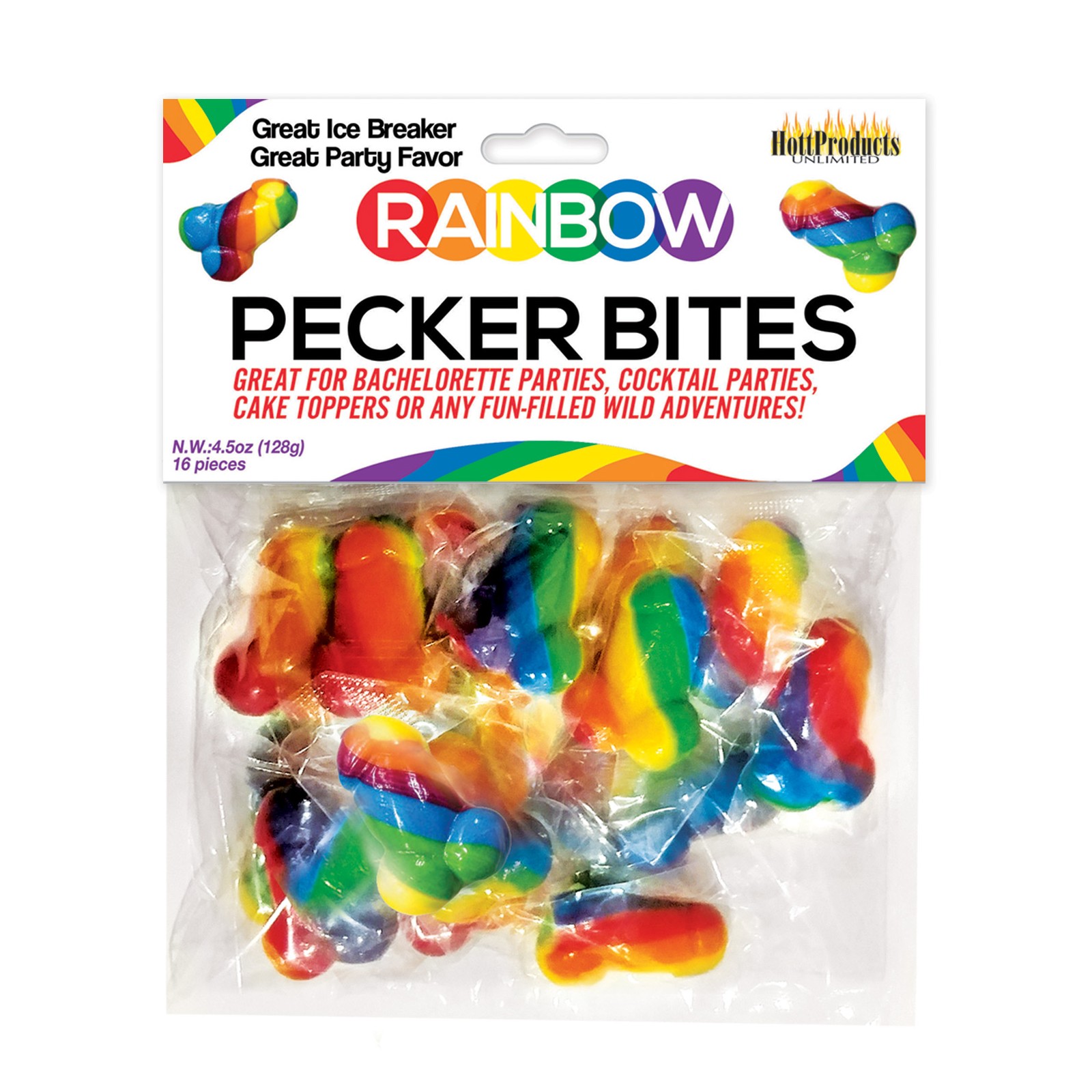 Rainbow Pecker Bites Candies Treats