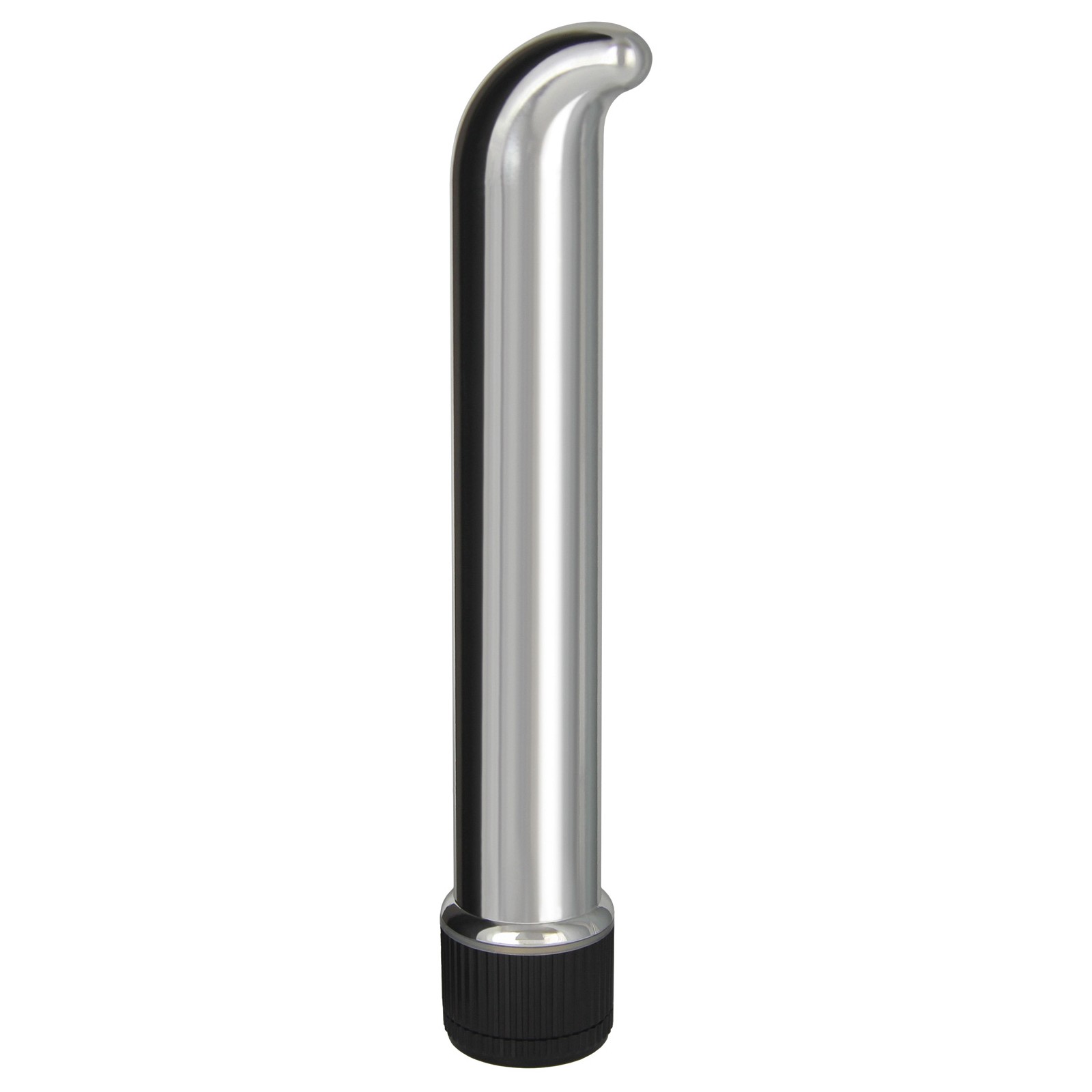 Vibrador Clásico Chrome de 7" para Punto G Plateado