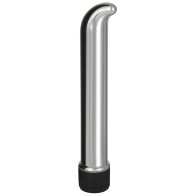 Vibrador Clásico Chrome de 7" para Punto G Plateado