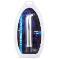 Vibrador Clásico Chrome de 7" para Punto G Plateado