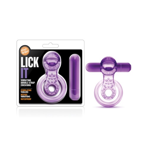 Anillo Vibrante Doble Lick It - Realce de Placer