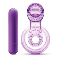 Lick It Vibrating Double Strap Cockring - Real Pleasure Enhancer