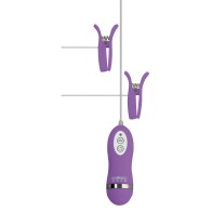 GigaLuv Vibro Clamps - 10 Functions Purple