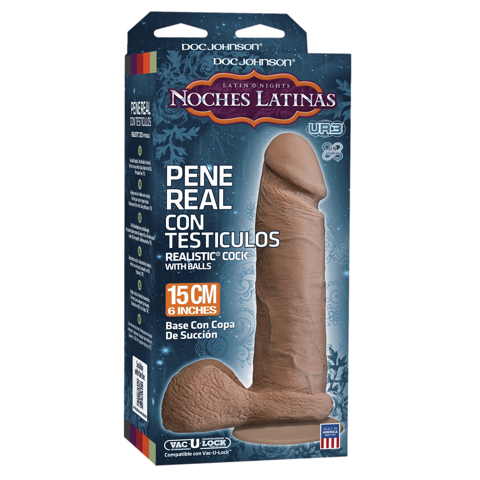 Noches Latinas ULTRASKYN Realistic Penis 6 inch - Caramel