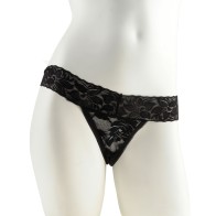 Hanky Spank Me Vibrating Panties - Black