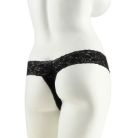 Hanky Spank Me Vibrating Panties - Black