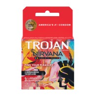 Condones Trojan Nirvana Paquete de 3 para Placer Seguro