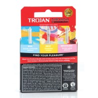 Condones Trojan Nirvana Paquete de 3 para Placer Seguro