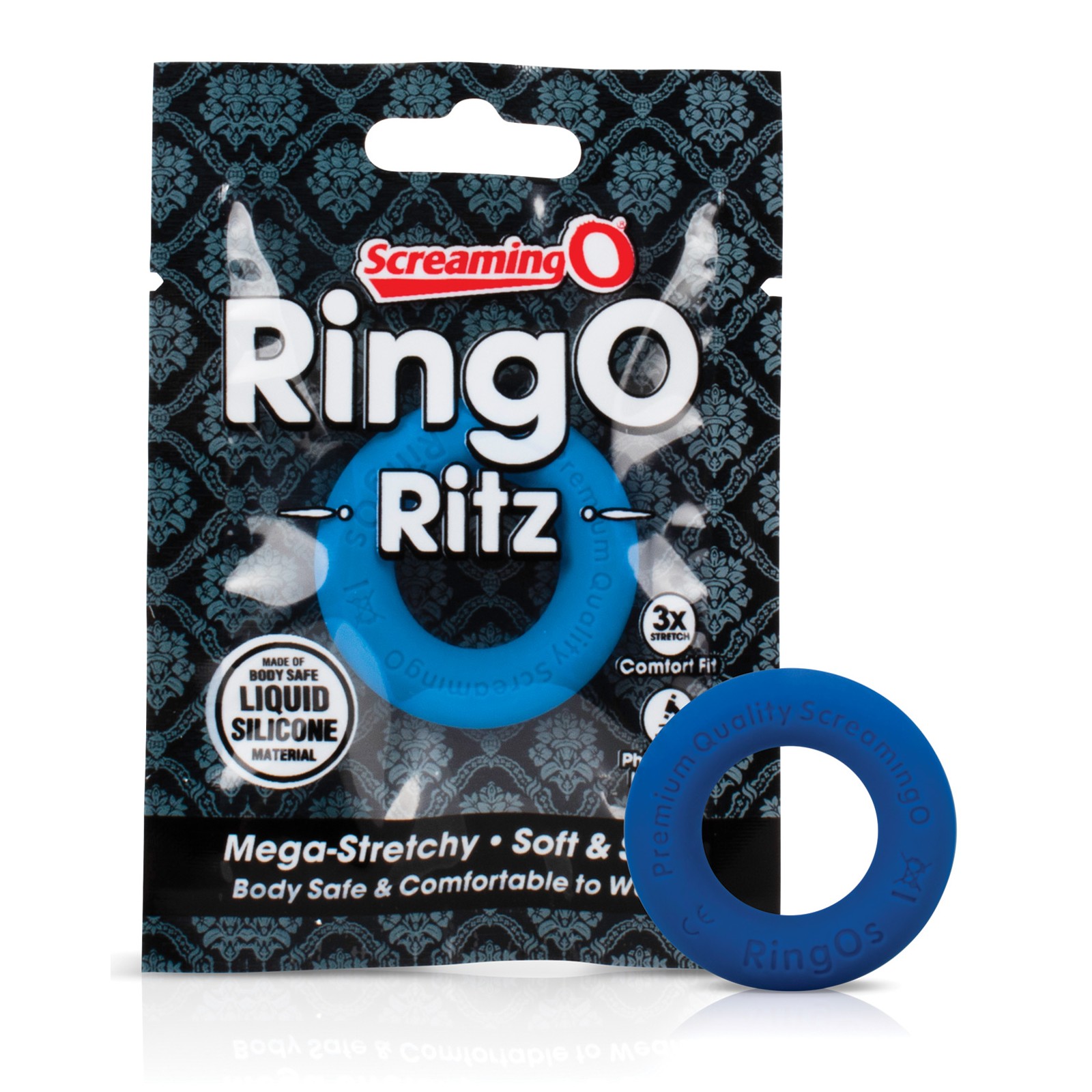 Anillo Screaming O RingO Ritz Azul Ajuste Elástico